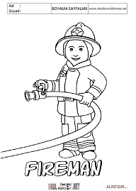 ingilizce boyama sayfaları